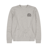 Crew Neck Mons Royale Womens Inversion Merino - Light Grey Heather - Genetik Sport