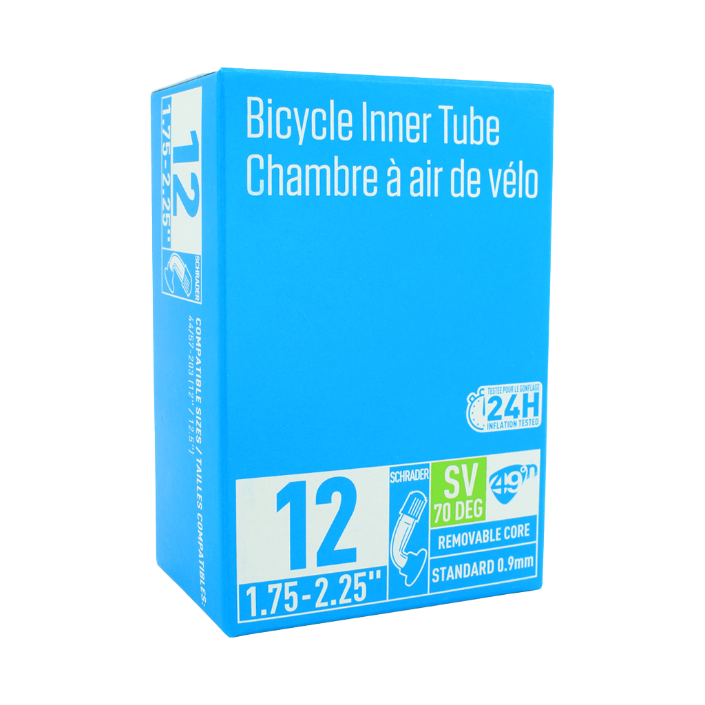 Tube 49N STD 12 x 1.75 - 2.25" Angled S/V 70° - Genetik Sport