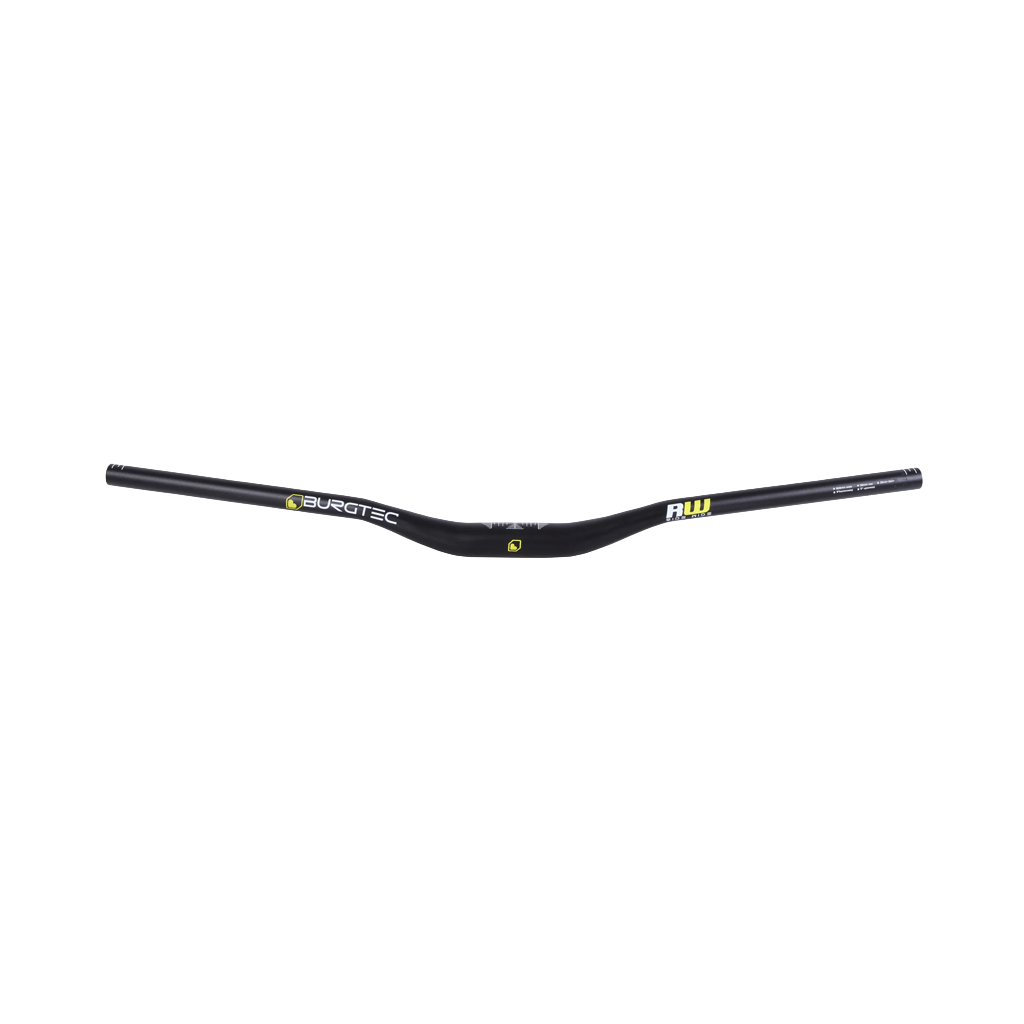 Handlebar Burgtec Ride Wide Alloy Enduro 30mm Rise 35mm Clamp 800mm Width - Black - Genetik Sport