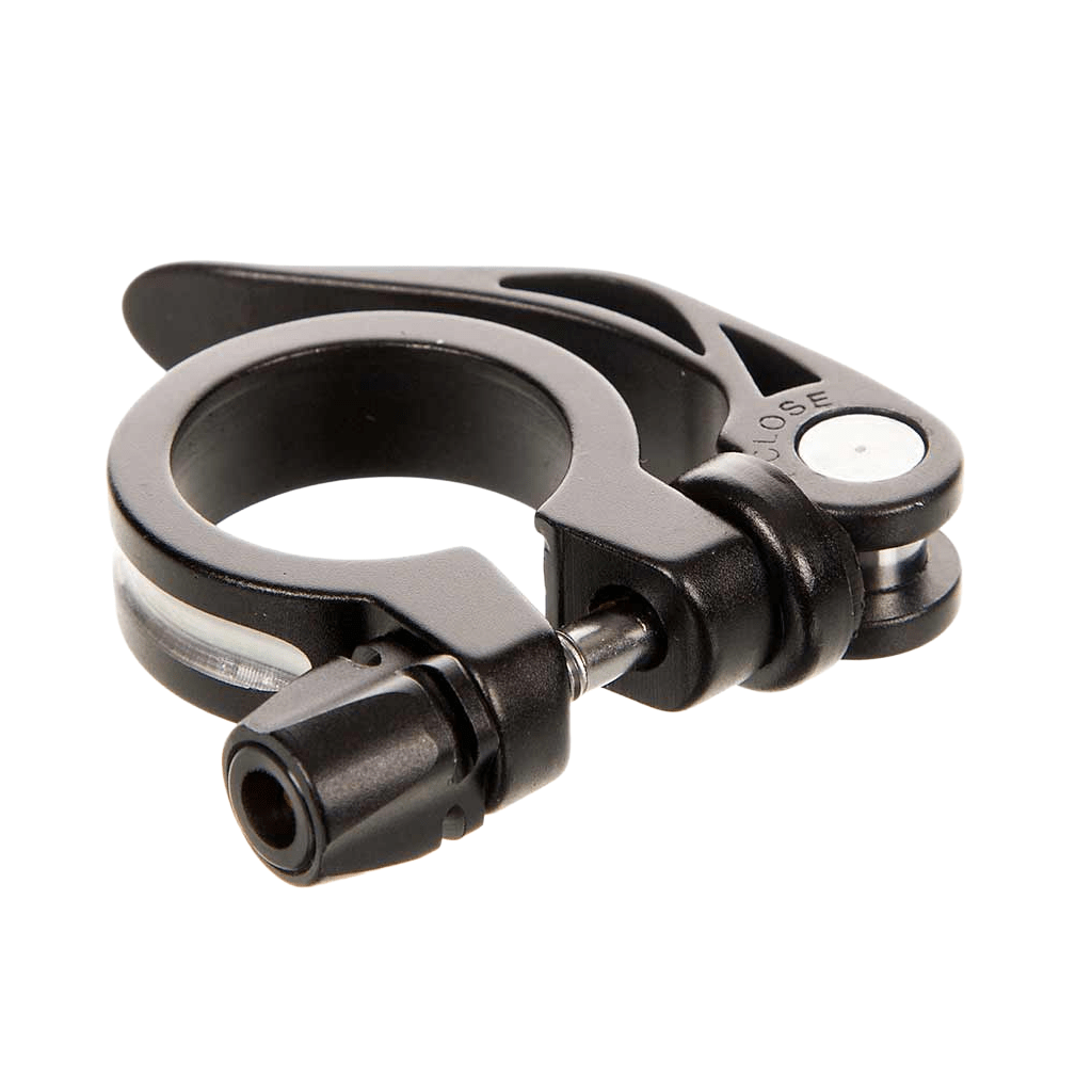 Seat Post Clamp EVO Integrated Skewer 34.9mm - Black - Genetik Sport