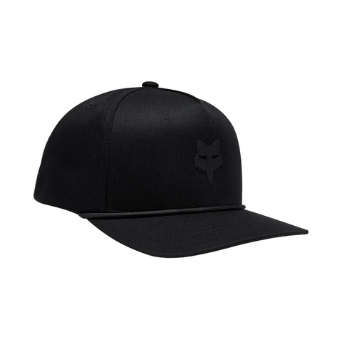 Cap Fox Head Rope - Black / Black - Genetik Sport