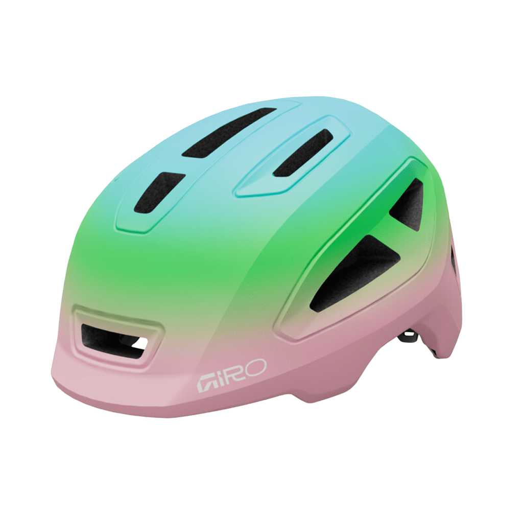 Helmet Giro Youth Scamp II - Pink/Green Fade - Genetik Sport