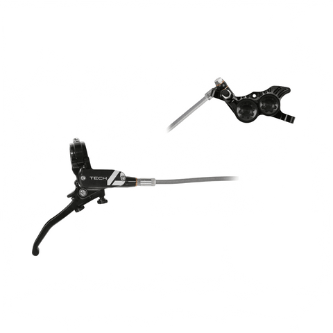 Disc Brake Hope Tech 4 V4 Braided RH - Black/Black - Genetik Sport
