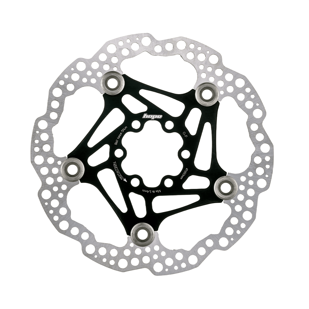 Rotor Hope Floating 180mm 6 - Bolt - Black - Genetik Sport