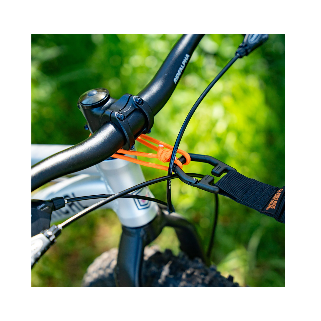 Tow Rope Kids Ride Shotgun MTB Quick Fit - Black - Genetik Sport