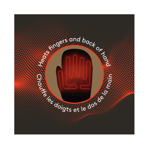 Heated Mitts Kombi Warm It Up - Black - Genetik Sport