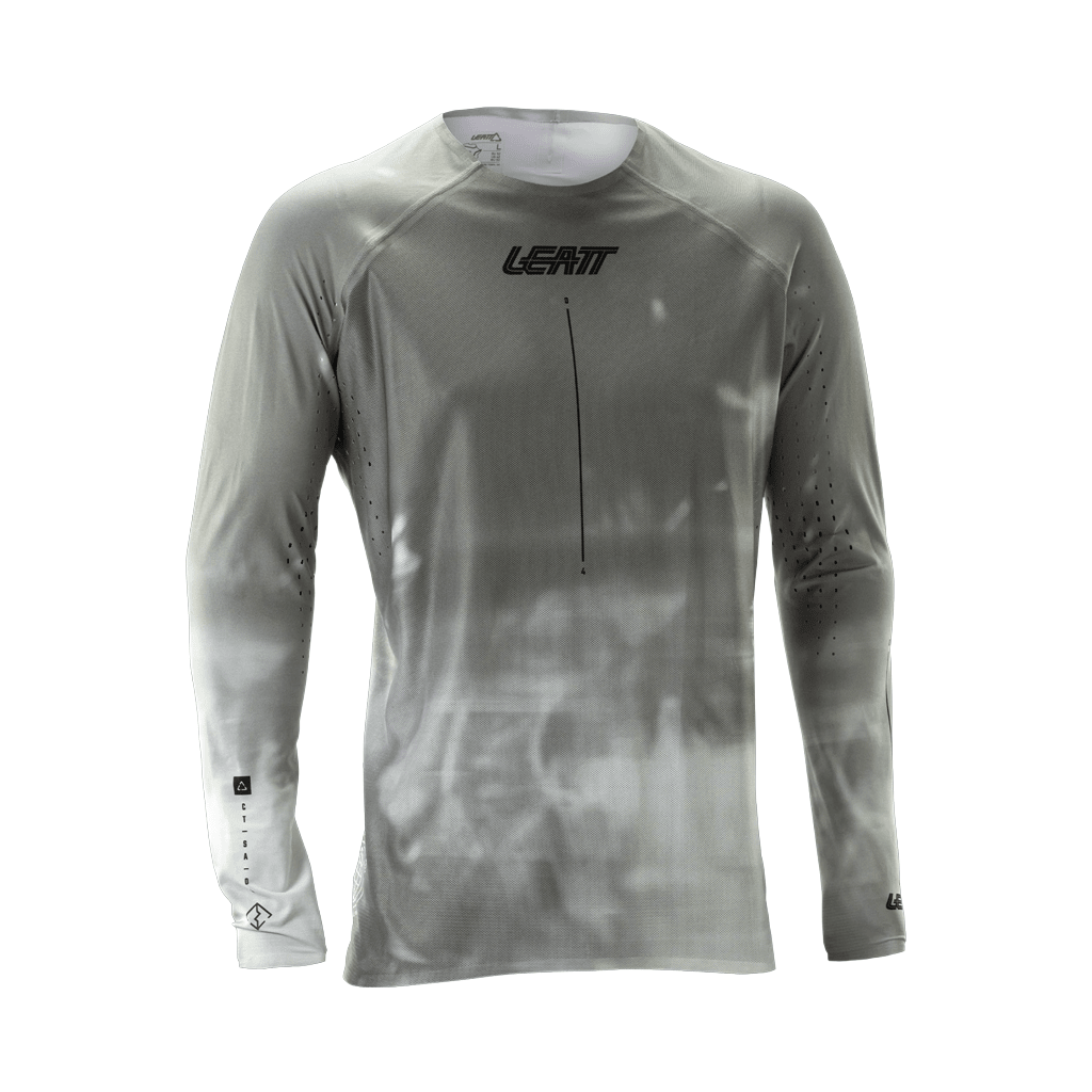 Jersey Leatt Mens MTB Gravity 5.0 LS - Granite/Gray - Genetik Sport