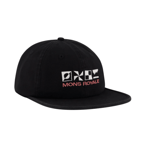 Cap Mons Royale Six Panel Roam - Vintage Black - Genetik Sport