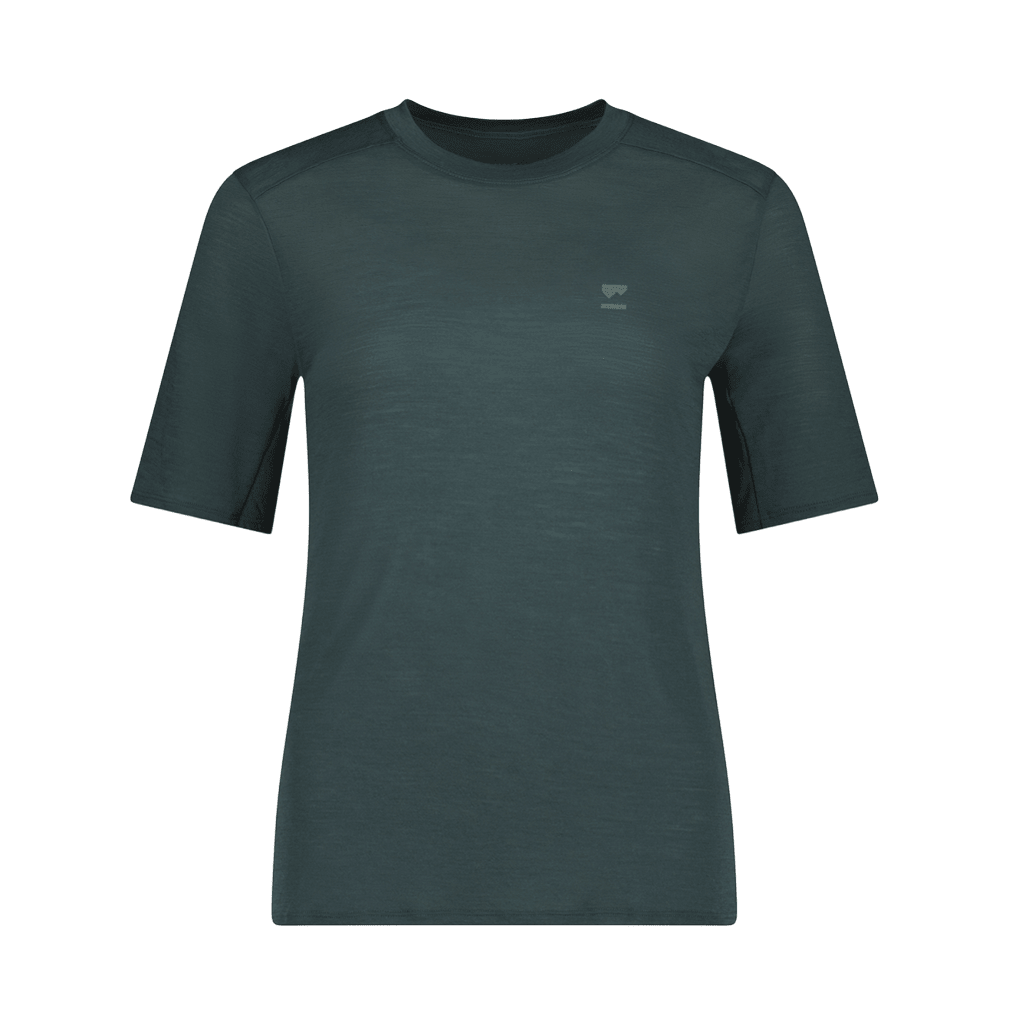 Jersey Mons Royale Womens Aero Ultralight Merino SS - Dark Cypress - Genetik Sport