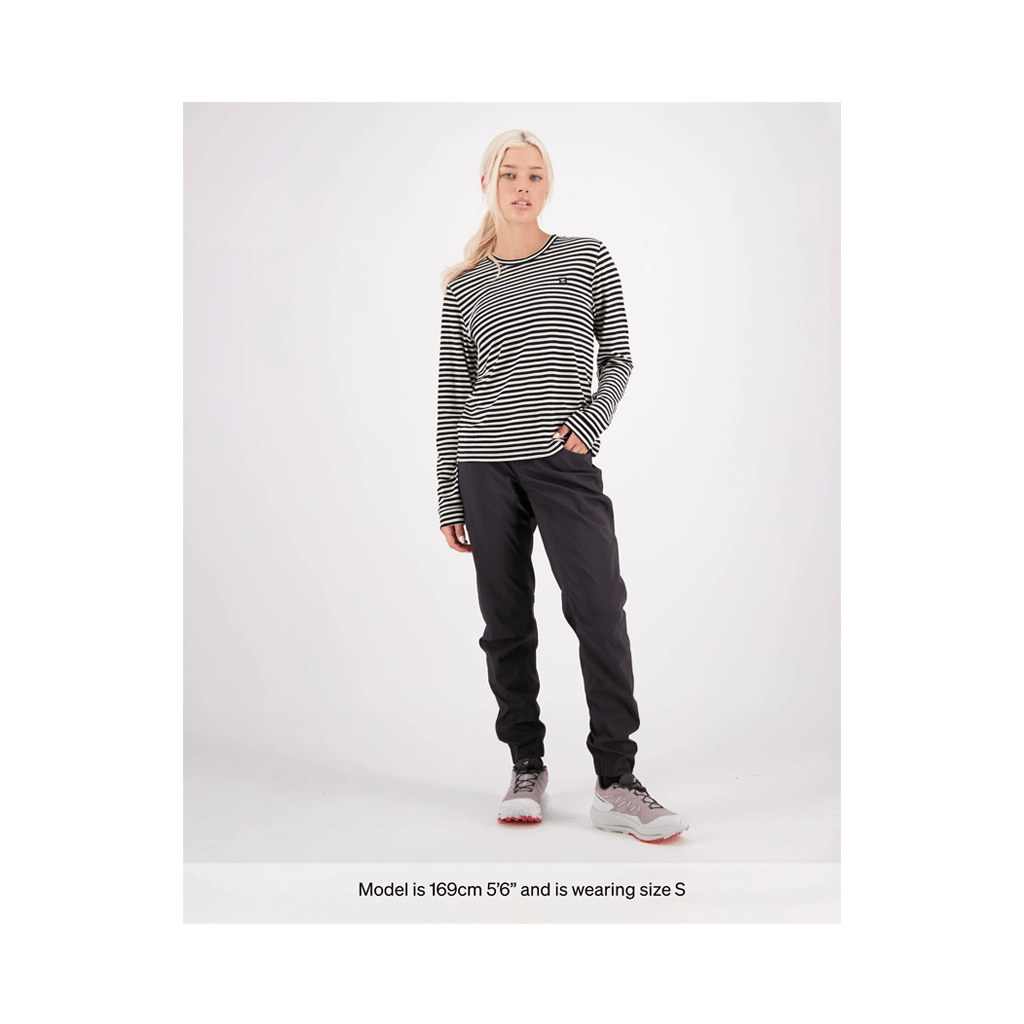 Jersey Mons Royale Womens Icon Merino LS - Mr Stripe - Genetik Sport