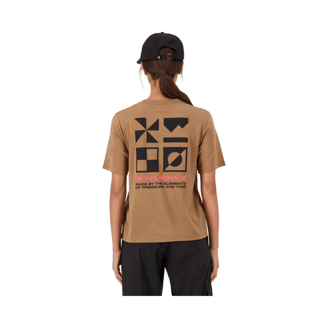 Jersey Mons Royale Womens Icon Merino SS - Toffee - Genetik Sport