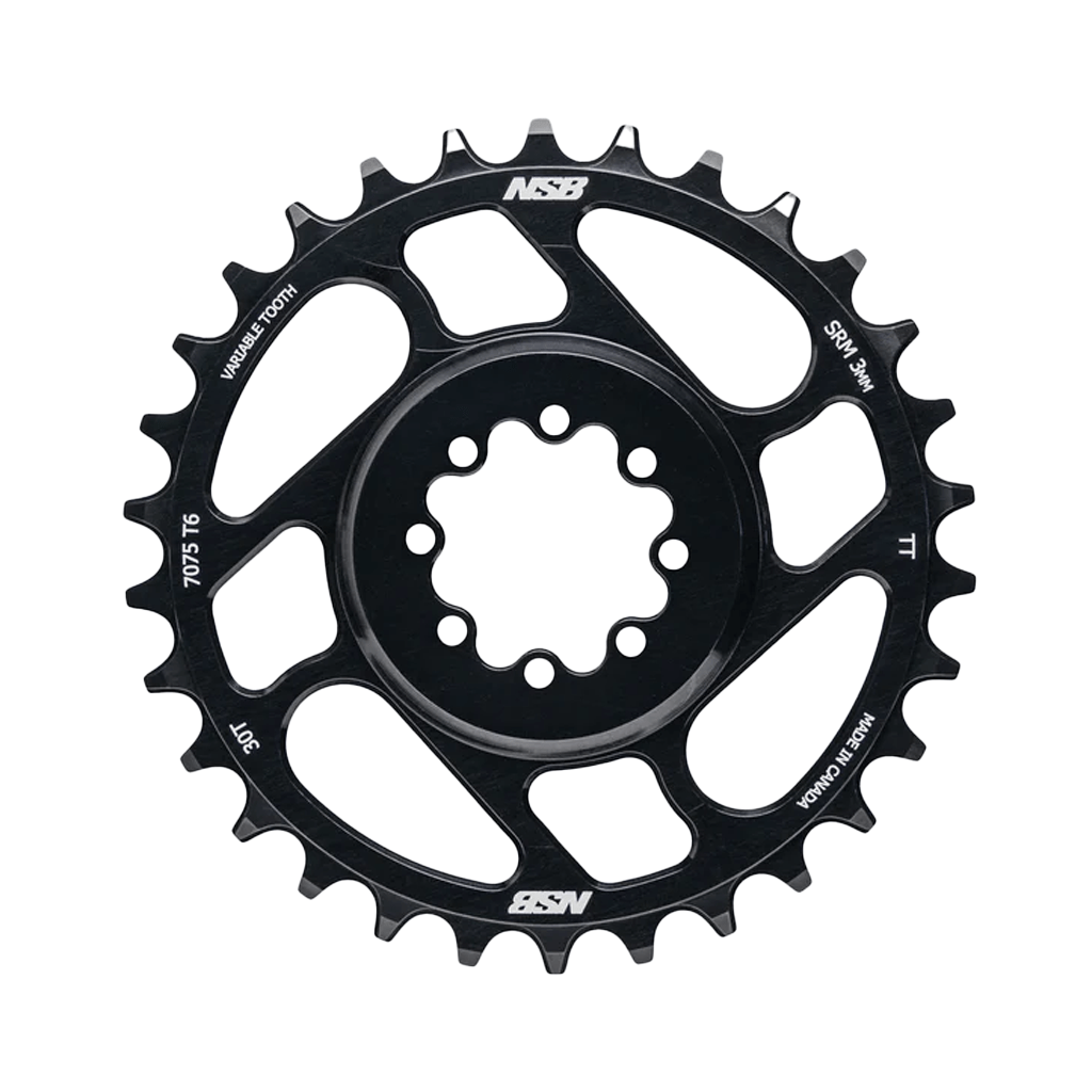 Chainring NSB Variable Tooth for SRAM T - Type Direct Mount 30T - Black - Genetik Sport