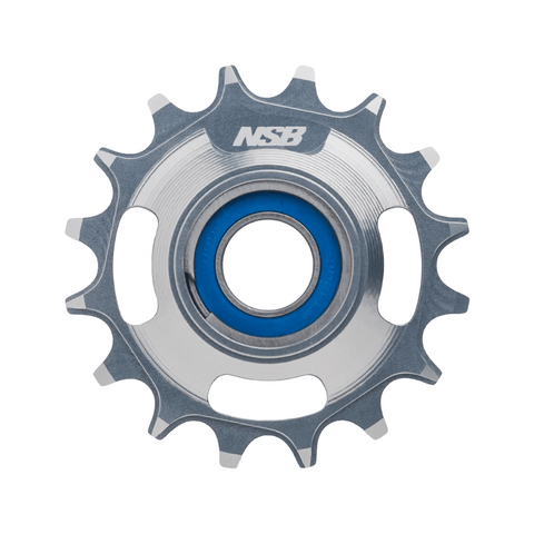 High Pivot Idler Pulley Kit NSB Forbidden V1 Aluminum 16T - Pewter - Genetik Sport