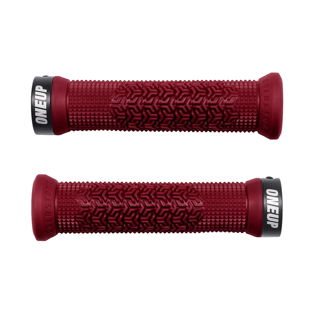 Grips OneUp Lock - On Jackson Goldstone Signature - Maroon - Genetik Sport
