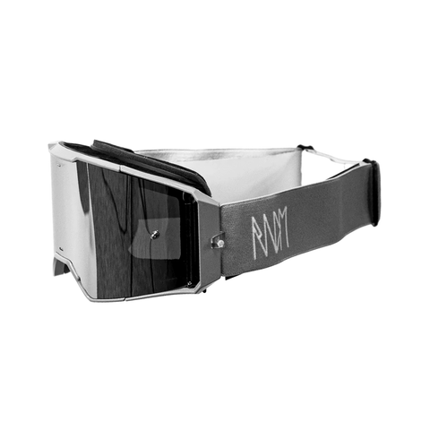 MTB Goggles RNDM Outline Prutti Signature Edition - Grey/White - Genetik Sport