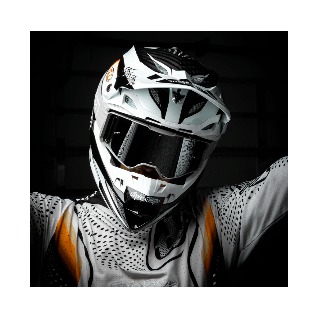 MTB Goggles RNDM Outline Prutti Signature Edition - Grey/White - Genetik Sport