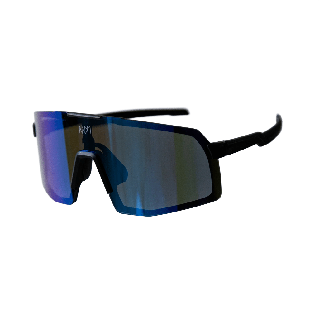 Sunglasses RNDM Flow Black - Clear + Blue Lens - Genetik Sport