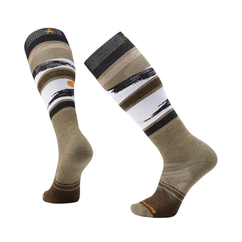 Socks Smartwool Full Cushion Midnight Ski Pattern OTC - Winter Moss - Genetik Sport