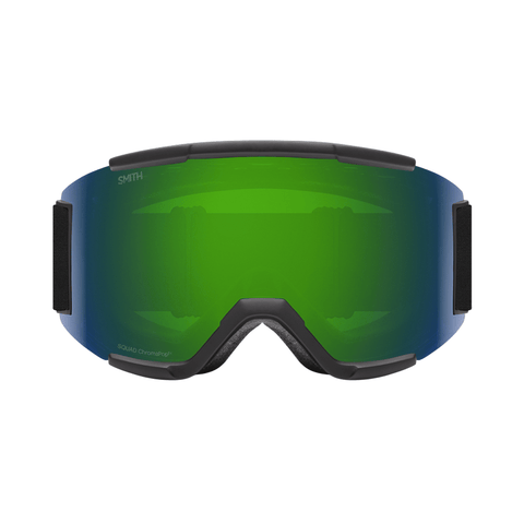 Goggles Smith Squad Black - ChromaPop Sun Green Mirror - Genetik Sport