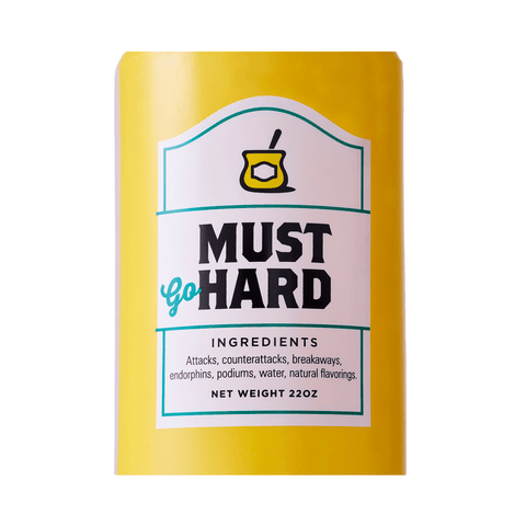 Water Bottle Spurcycle Must Go Hard - Yellow - Genetik Sport