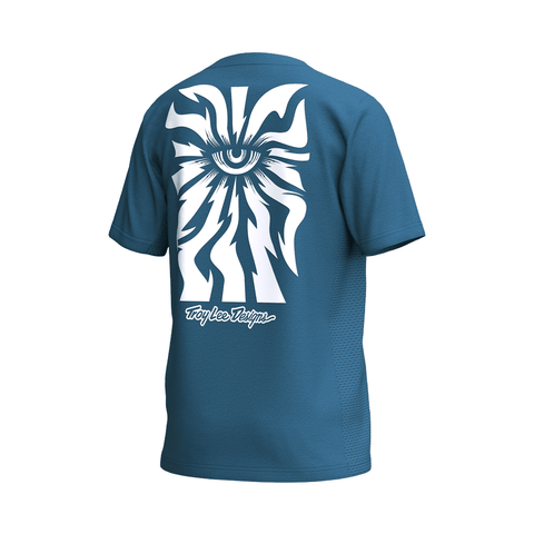 Jersey Troy Lee Designs Youth Skyline Ride SS One Eye - Aero Blue - Genetik Sport