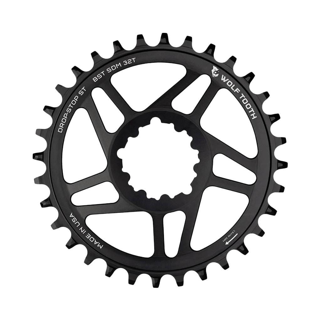 Chainring Wolf Tooth SRAM Boost 3mm Offset Drop - Stop ST 32T - Genetik Sport