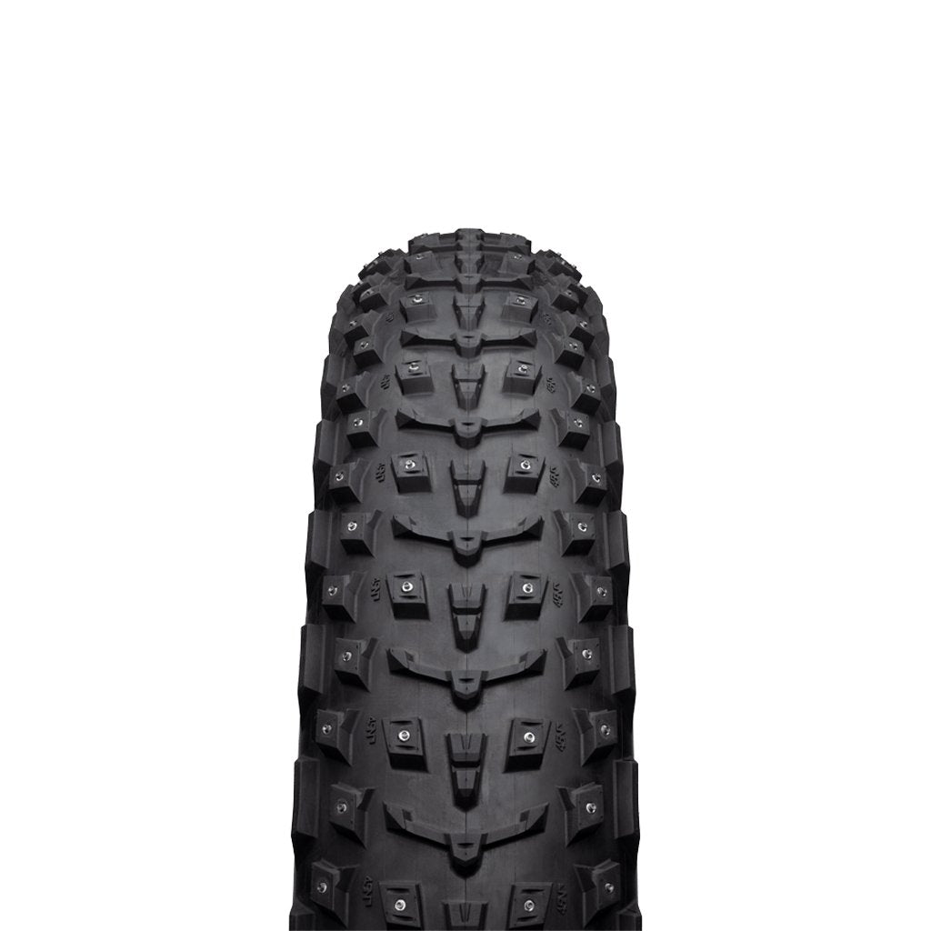 PNEU 45NRTH DILLINGER 5 27.5 X 4.5 TUBELESS FOLDING BLACK 120TPI 252 CONCAVE CARBIDE ALUMINUM STUDS - Genetik Sport